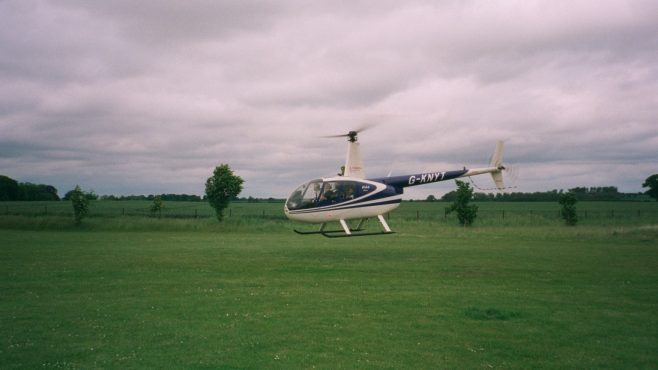 The helicopter