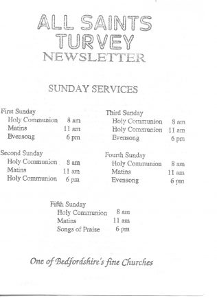 Parish Newsletters 1994 - 1998